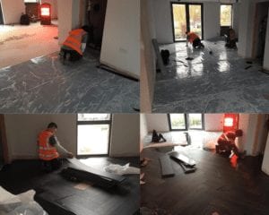 BRE Montage - Project Etopia - IOBAC Ezy-Install magnetic flooring installation technology