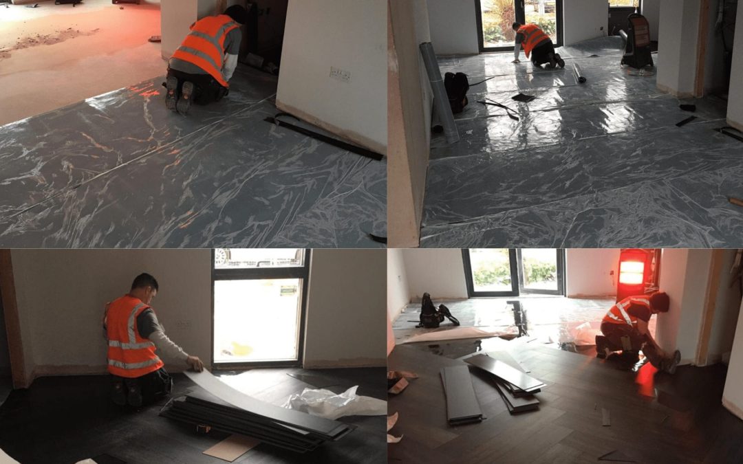 BRE Montage – Project Etopia – IOBAC Ezy-Install magnetic flooring installation technology