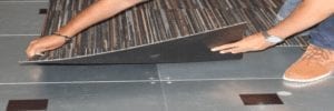 IOBAC MagTabs for modular flooring installation