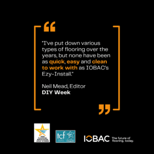 DIY Week - Product Review of IOBAC Ezy-Install Underlay - Adhesive-Free Flooring Installation