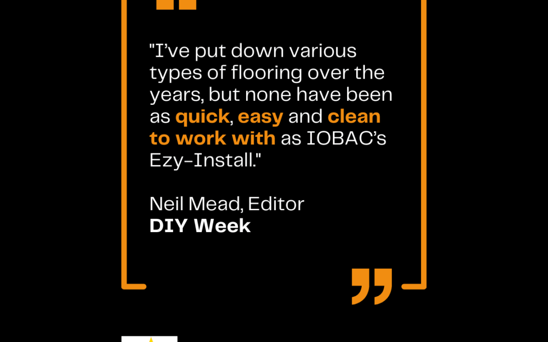 DIY Week – Product Review of IOBAC Ezy-Install Underlay – Adhesive-Free Flooring Installation