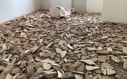 IOBAC Adhesive-free flooring – ceramic tile waste