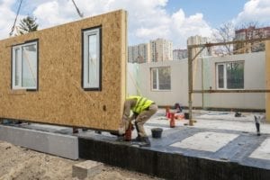 modular construction adhesive-free flooring