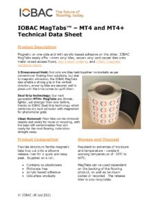 IOBAC MagTabs MT4 4+ Tech DataSheet