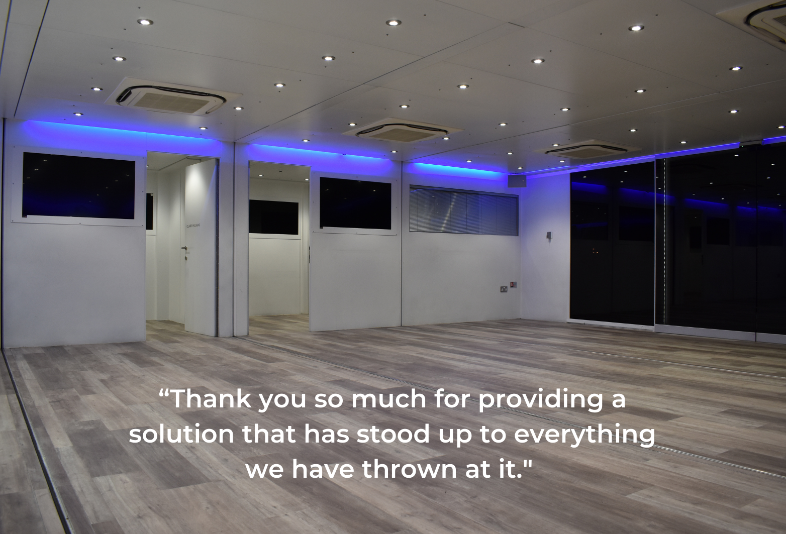 Adhesive-free flooring hospitality quote