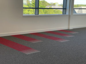 IOBAC MagTabs Adhesive-free installation with BLOQ carpet tiles