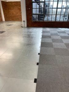 Senator Showroom Adhesive-Free Flooring IOBAC MagTabs