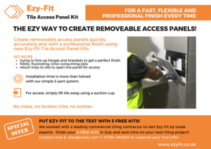 EZY-FIT Tile Access Panel Kit Try before you buy offer