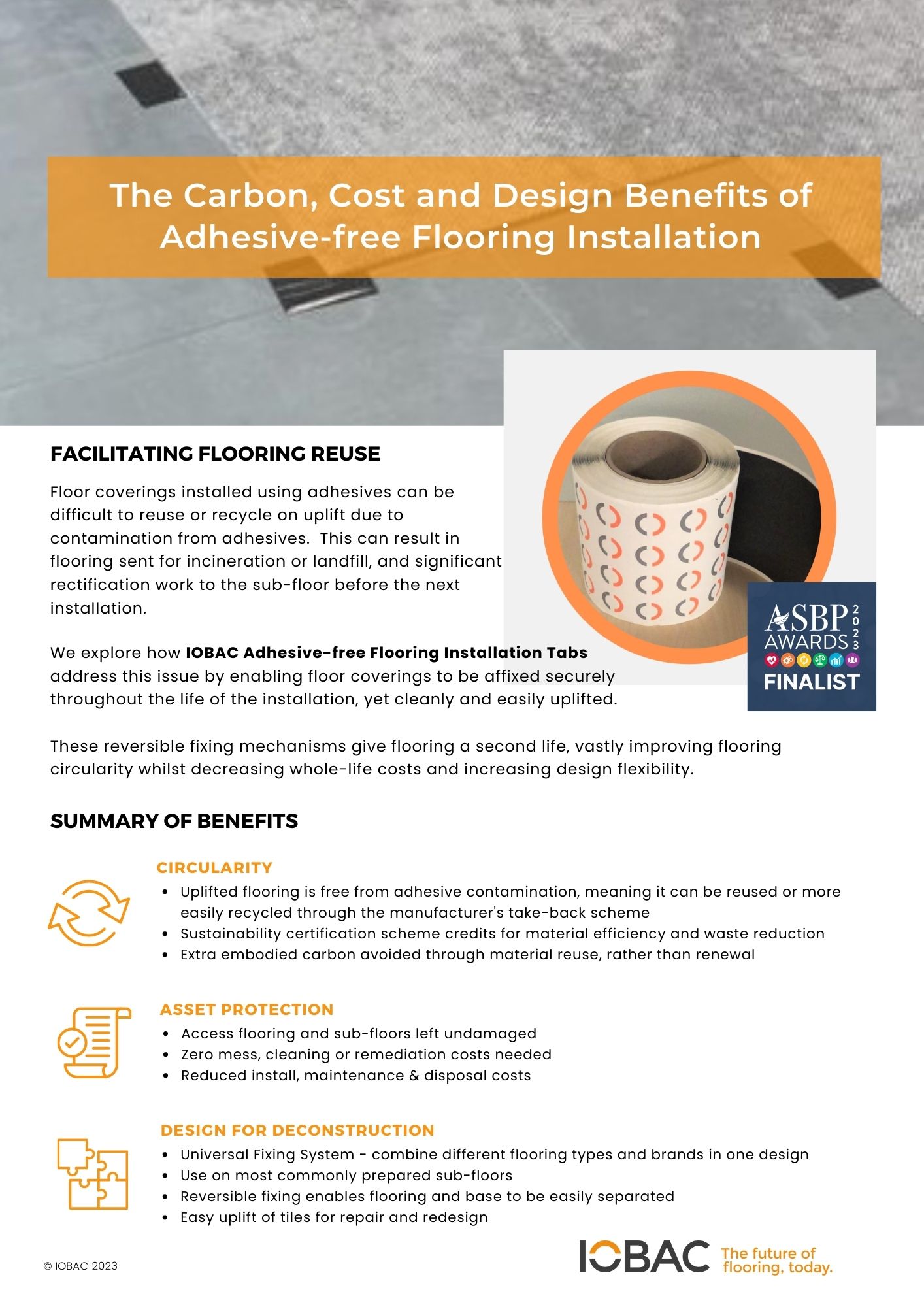 Cost, Carbon & Design Benefits of Adhesive-free Flooring
